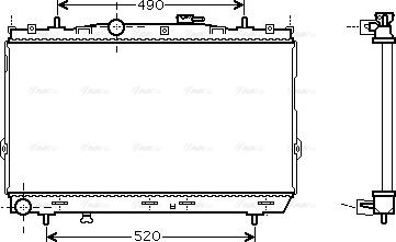 Ava Quality Cooling HY 2095 - Radiator, engine cooling www.parts5.com