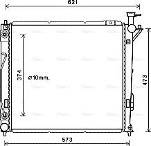 Ava Quality Cooling HY2339 - Radiator, engine cooling www.parts5.com