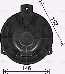 Ava Quality Cooling KA8309 - Ventilator, habitaclu www.parts5.com