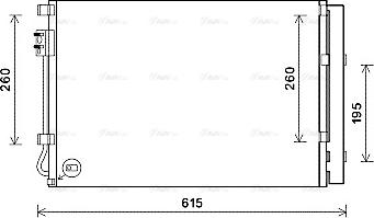 Ava Quality Cooling KAA5280D - Condenser, air conditioning www.parts5.com