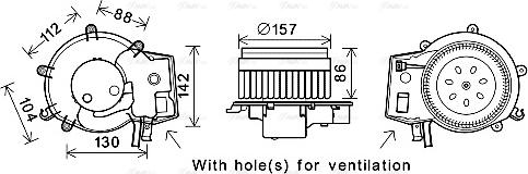 Ava Quality Cooling MS8643 - Вентилатор вътрешно пространство www.parts5.com