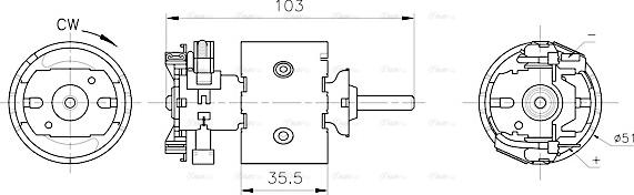 Ava Quality Cooling MS8783 - Interior Blower www.parts5.com