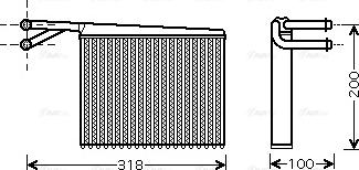 Ava Quality Cooling MSA6372 - Топлообменник, отопление на вътрешното пространство www.parts5.com