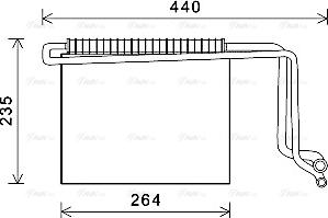 Ava Quality Cooling MSV563 - Evaporator, air conditioning www.parts5.com