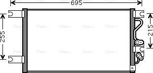 Ava Quality Cooling MT 5206 - Condenser, air conditioning www.parts5.com