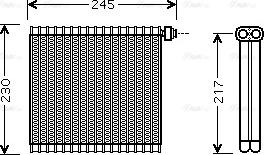 Ava Quality Cooling MZV217 - Evaporator, air conditioning www.parts5.com