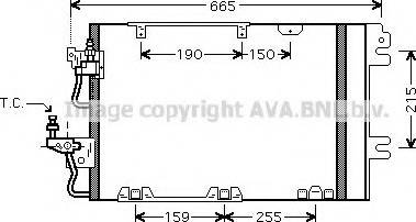 Ava Quality Cooling OL 5384 - Condensador, aire acondicionado www.parts5.com