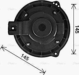 Ava Quality Cooling OL8728 - Ventilator, habitaclu www.parts5.com