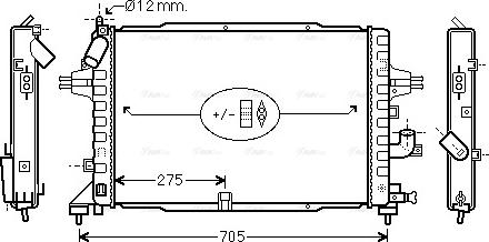 Ava Quality Cooling OLA2364 - Radiator, racire motor www.parts5.com