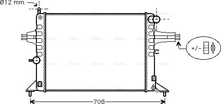 Ava Quality Cooling OL 2272 - Radiaator,mootorijahutus www.parts5.com