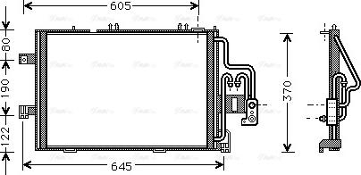 Ava Quality Cooling OLA5307 - Condenser, air conditioning www.parts5.com