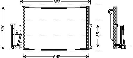 Ava Quality Cooling OLA5241 - Condenser, air conditioning parts5.com