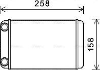 Ava Quality Cooling OLA6677 - Heat Exchanger, interior heating www.parts5.com