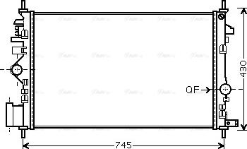 Ava Quality Cooling OLA2474 - Ψυγείο, ψύξη κινητήρα www.parts5.com