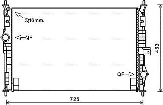 Ava Quality Cooling PE2386 - Hűtő, motorhűtés www.parts5.com