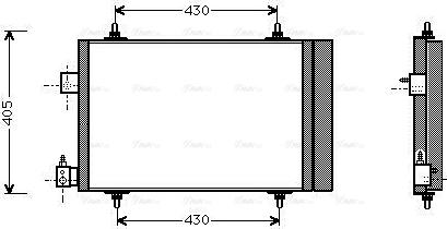 Ava Quality Cooling PEA5193D - Condensator, climatizare www.parts5.com