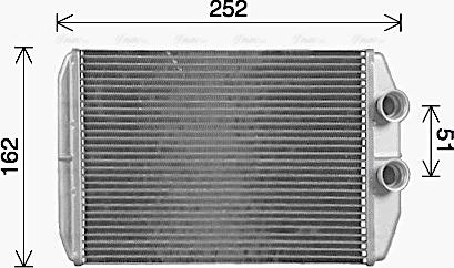 Ava Quality Cooling RT6661 - Топлообменник, отопление на вътрешното пространство www.parts5.com