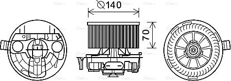 Ava Quality Cooling RT8574 - Wentylator wewnętrzny www.parts5.com