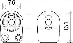 Ava Quality Cooling RT3607 - Radiateur d'huile www.parts5.com