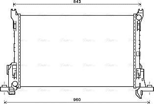 Ava Quality Cooling RT2624 - Hladilnik, hlajenje motorja www.parts5.com