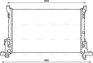 Ava Quality Cooling RT2625 - Radiator, engine cooling www.parts5.com