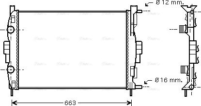 Ava Quality Cooling RT 2307 - Radiador, refrigeración del motor www.parts5.com