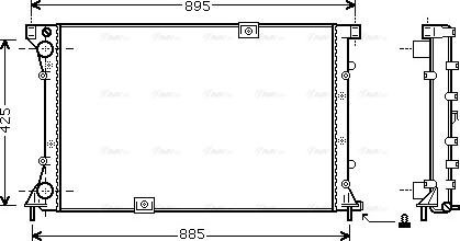 Ava Quality Cooling RT 2313 - Kühler, Motorkühlung www.parts5.com