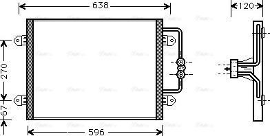 Ava Quality Cooling RTA5256 - Kondenzator, klima-uređaj www.parts5.com