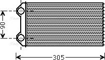 Ava Quality Cooling RTA6439 - Heat Exchanger, interior heating www.parts5.com