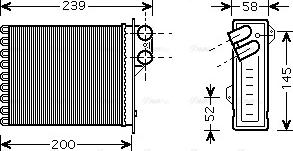 Ava Quality Cooling RTA6398 - Εναλλάκτης θερμότητας, θέρμανση εσωτερικού χώρου www.parts5.com