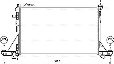 Ava Quality Cooling RTA2560 - Chladič, chlazení motoru www.parts5.com