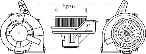 Ava Quality Cooling ST8045 - Ventilator, habitaclu www.parts5.com