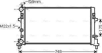 Ava Quality Cooling STA2041 - Radiator, racire motor www.parts5.com