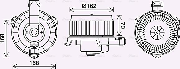 Ava Quality Cooling TO8743 - Ventilator notranjega prostora www.parts5.com