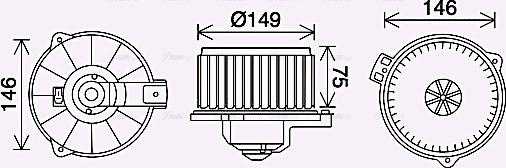 Ava Quality Cooling TO8735 - Vnitřní ventilátor www.parts5.com