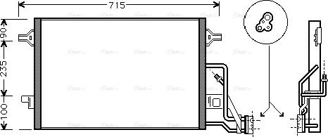 Ava Quality Cooling VN5189 - Kondenzátor, klíma www.parts5.com