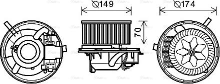 Ava Quality Cooling VN8341 - Interior Blower www.parts5.com