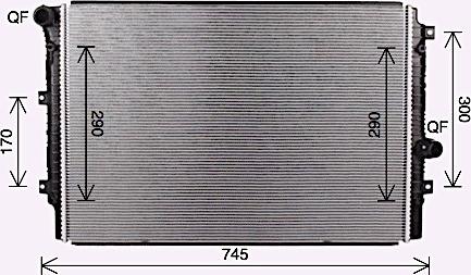 Ava Quality Cooling VN2414 - Radiaator,mootorijahutus www.parts5.com