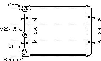 Ava Quality Cooling VN2152 - Radiator, racire motor www.parts5.com