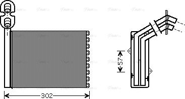 Ava Quality Cooling VNA6201 - Schimbator caldura, incalzire habitaclu www.parts5.com