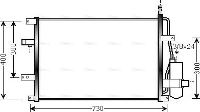 Ava Quality Cooling VO5107D - Kondenzator, klimatska naprava www.parts5.com