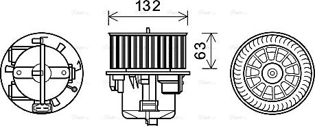 Ava Quality Cooling VO8178 - Utastér-ventilátor parts5.com