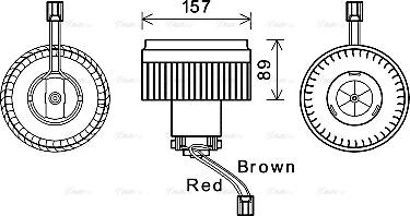 Ava Quality Cooling VO8177 - Pulseur d'air habitacle www.parts5.com