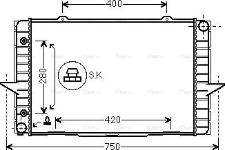 Ava Quality Cooling VO 2064 - Chladič motora www.parts5.com