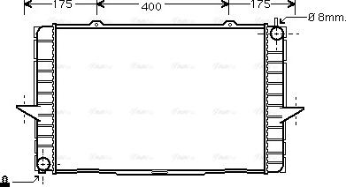 Ava Quality Cooling VO 2148 - Radiator, racire motor parts5.com