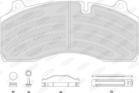 Beral 2918130004145814 - Set placute frana,frana disc www.parts5.com