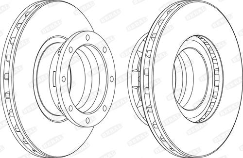 Beral BCR187A - Спирачен диск www.parts5.com