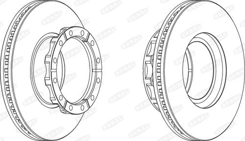 Beral BCR173A - Brzdový kotouč www.parts5.com