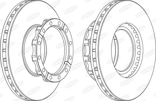 Beral BCR254A - Brzdový kotouč www.parts5.com