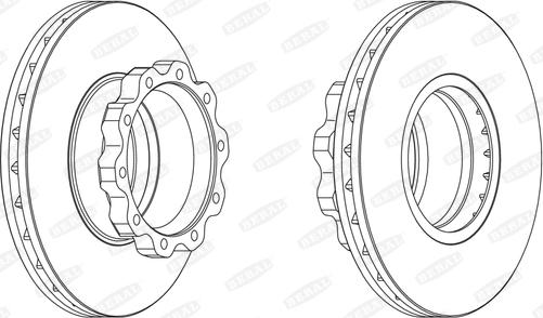 Beral BCR215A - Brzdový kotúč www.parts5.com